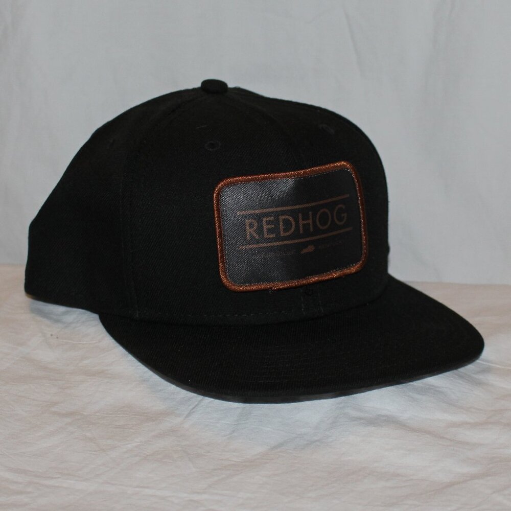 Red Hog Louisville Kentucky Patch Black Structured Adjustable Trucker Hat